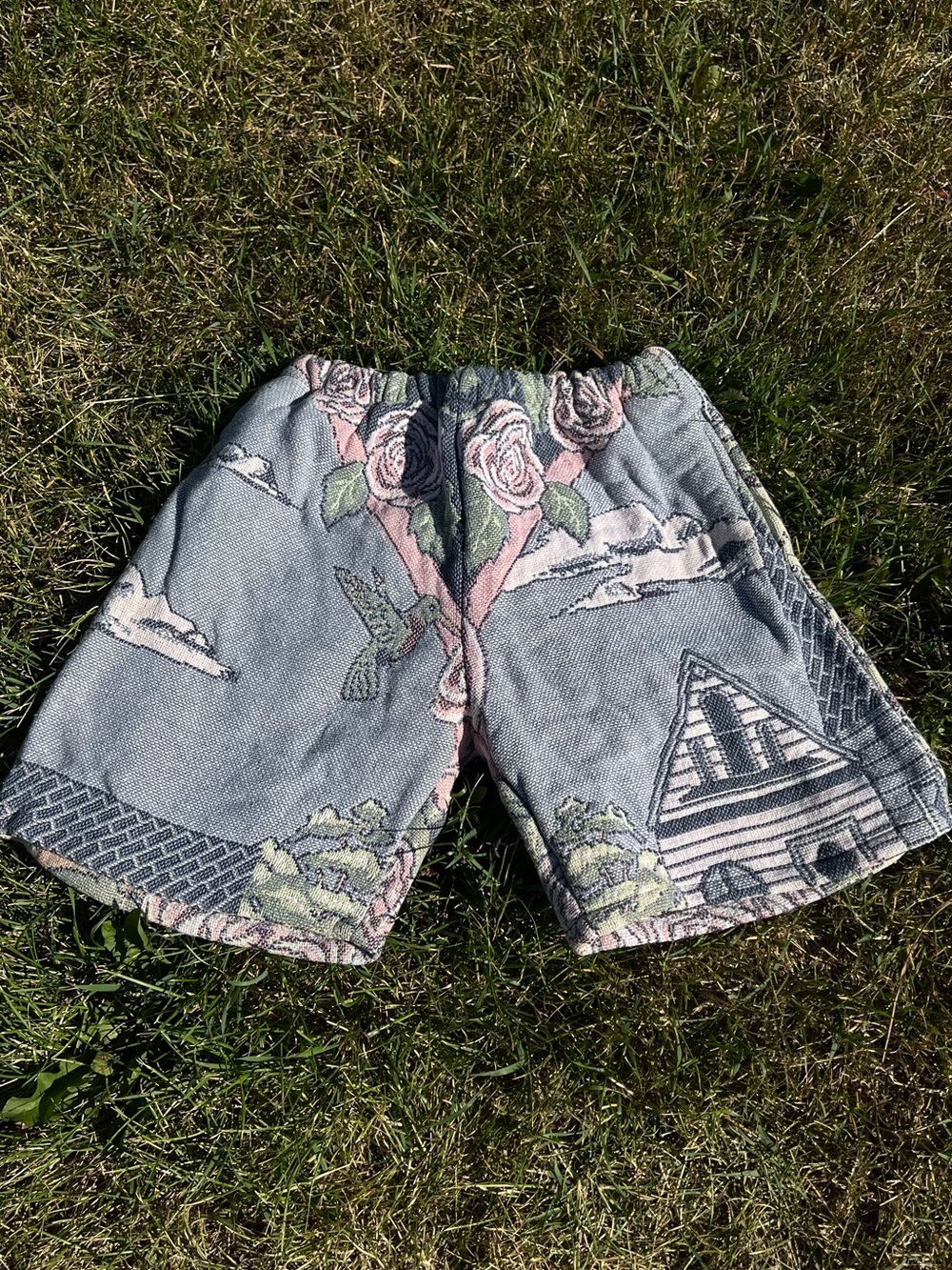 Upcycled Cotton Tapestry Shorts